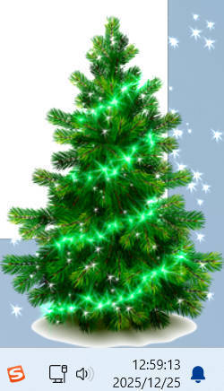 给你发圣诞树了 桌面小挂件